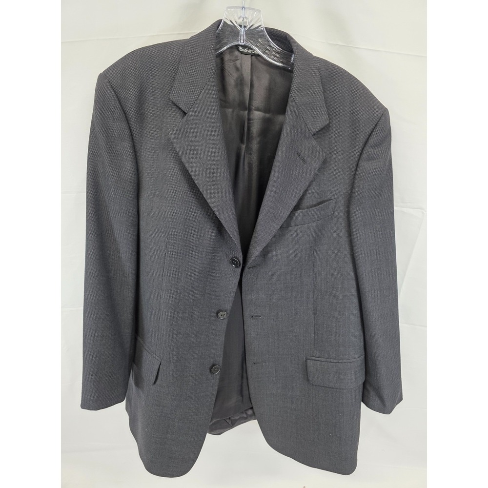 Vito Rufolo Men Sorrento Blazer 42R Gray Super 120s Wool Italy Sport Coat Comero